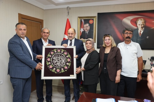 GÜLPINAR'DAN HİLVAN BELEDİYESİNE ZİYARET